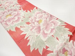 牡丹模様織出し袋帯